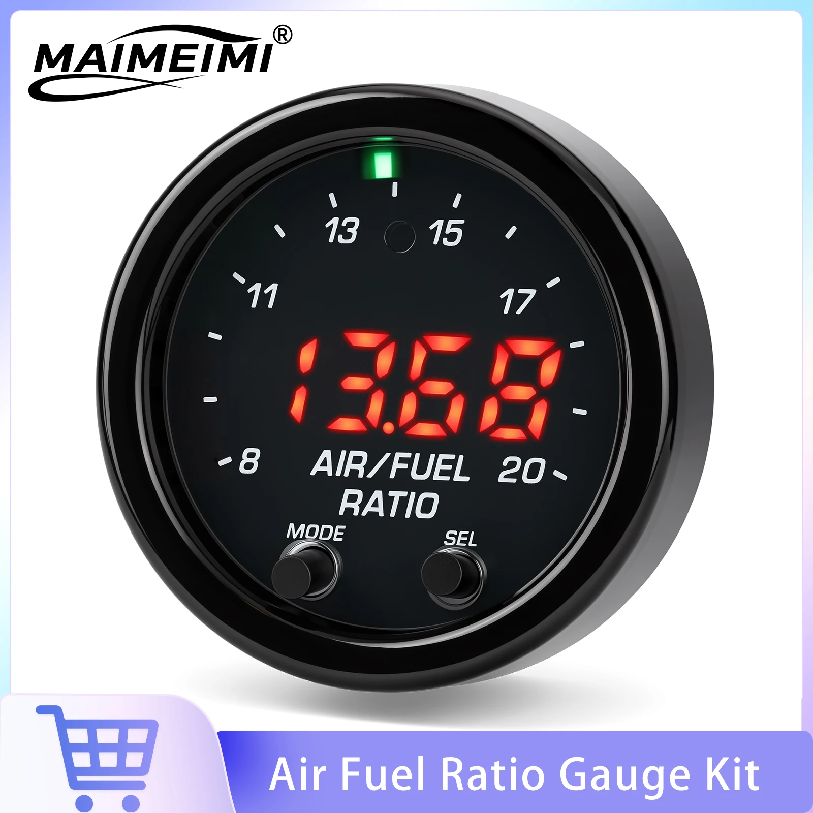 30-0300 X-Series AFR Gauge Wide-band Gauge Kit Air Fuel Ratio Meter With O2 Oxygen Sensor 0258017025 Oxygen Sensor AFR Sensor