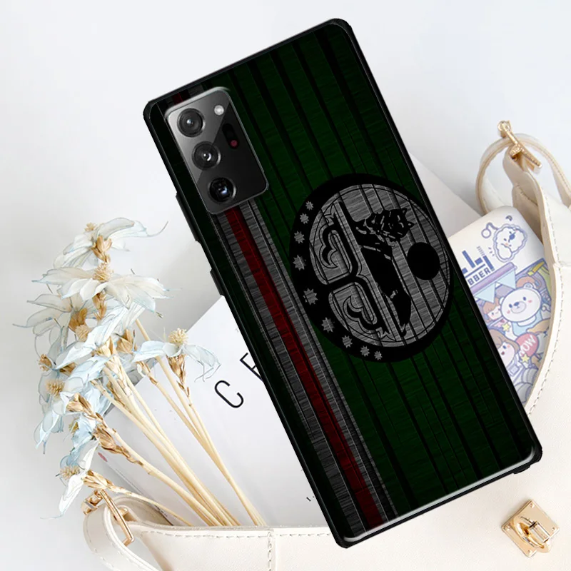 Chechnya Chechen Flag Silicone Case For Samsung Galaxy S23 S8 S9 S10 S20 FE S21 Plus Note 20 Ultra S22 Ultra Cover