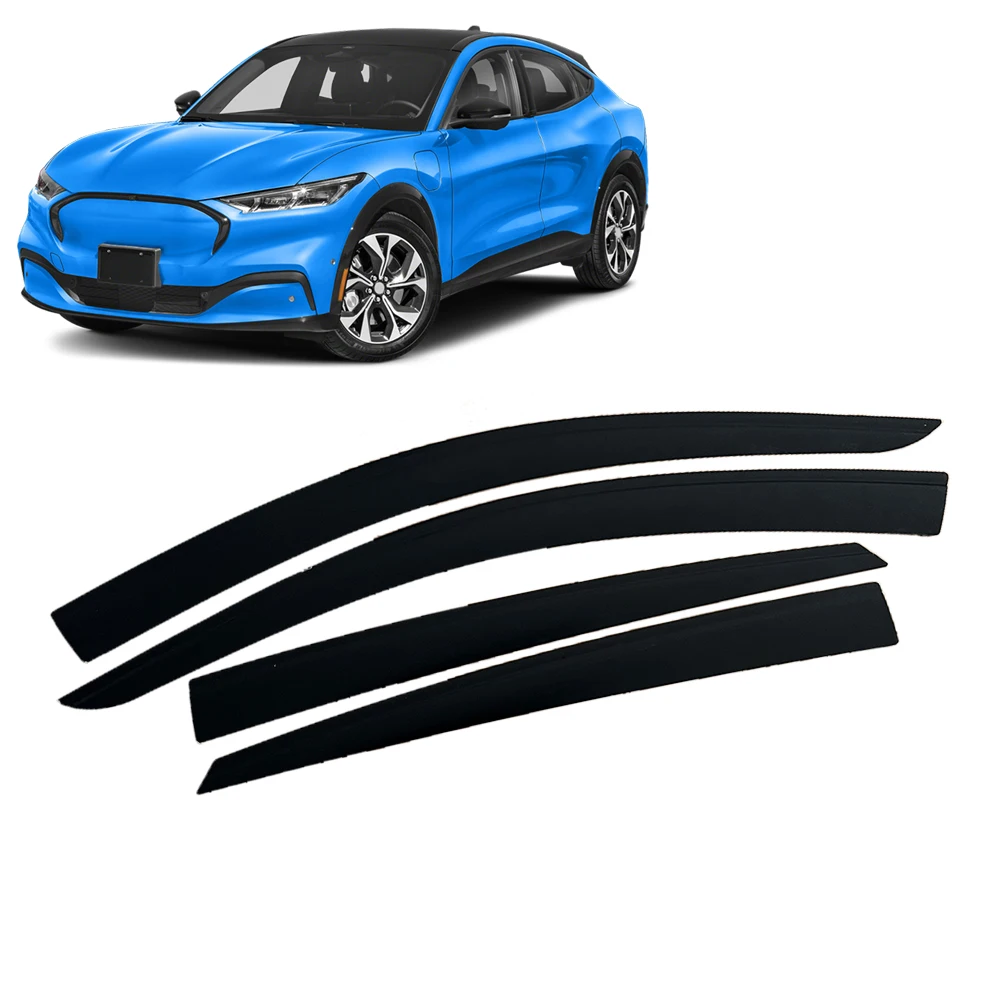 

Window Visor for Ford Mustang Mach-E 2021 2022 2023 2024 2025 Weathershied Door Visor Wind Sun Rain Guards Side Window Wind