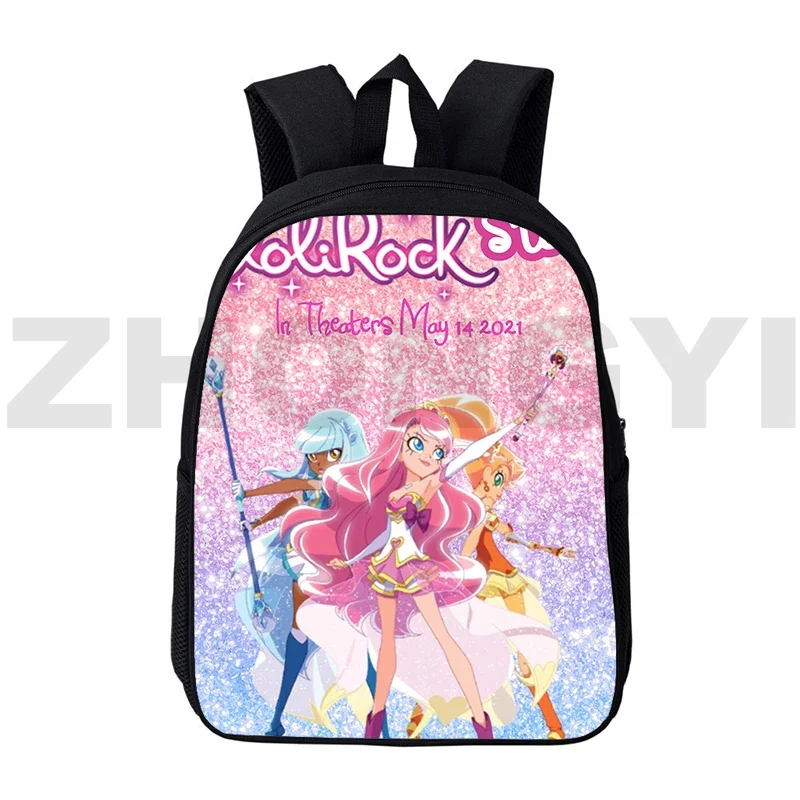 

Top Quality Canvas 12/16 Inch LoliRock 3D Backpack Popular Anime LoliRockstar Cute Backpack Women Teens Girls Cartoon School Bag