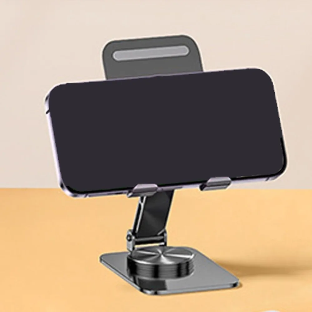 

360 ° Rotating Adjustable Phone Holder Folding Metal Mobile Phone Holder Stand Portable Adjustable Table Cell Phone Stand Tablet