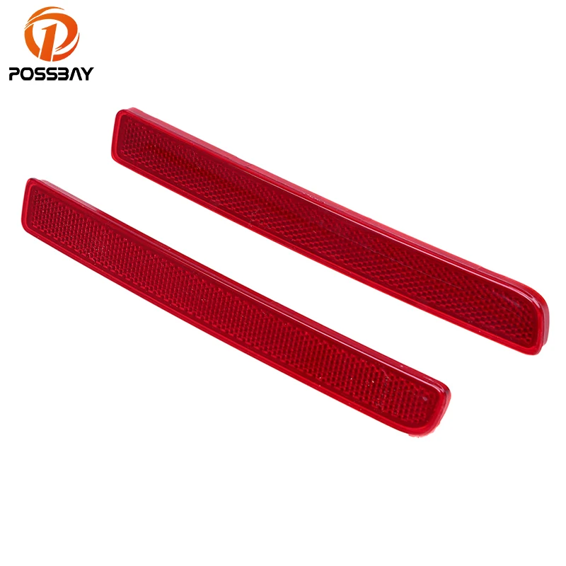 Car Rear Bumper Red Reflector Auto Warning Reflector Strip for Land Rover Discovery 3 2004 2005-2009 Fit Discovery 4 2009-2016