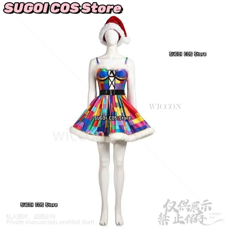 2024 Nuovo costume di Natale Vestito Lolita Cappello da Babbo Natale per la signora Claus Donne Ragazze Halloween Natale Fancy Party Cosplay Personalizzato