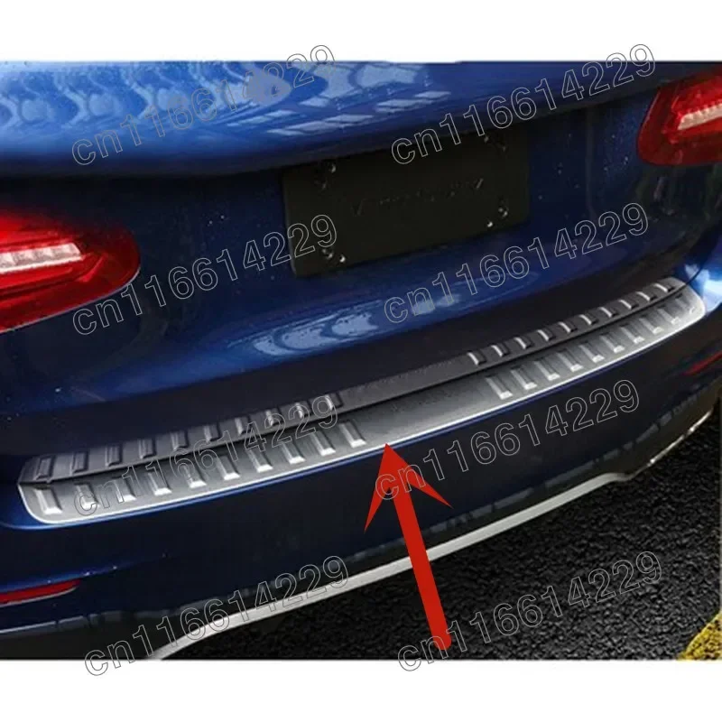 For Mercedes Benz GLC Class X253 2016 2017 2018 2019 2020Rear Bumper Protector Sill Trunk Rear guard Tread Plate cover Trim