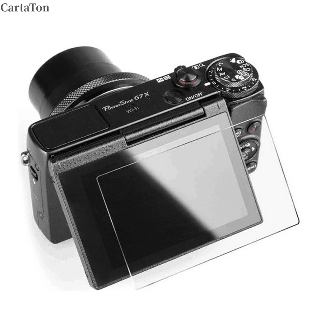 2PCS 9H Tempered Glass Screen Protector Film for Canon G7X G7XII G7X Mark III G5X G5XII G9X G9XII V10