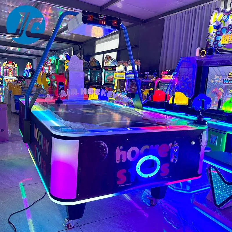 Best-Selling Coin Operated Air Hockey Interactive Shopping Arcade Game Machine Sports Interactive Air Hockey Machine