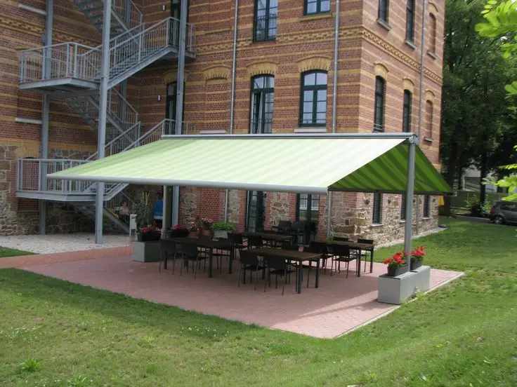 

Custom Size Waterproof Motorized Retractable Acrylic Full Cassette Awning with LED Lights Aluminum Folding Roof Awning Canopies