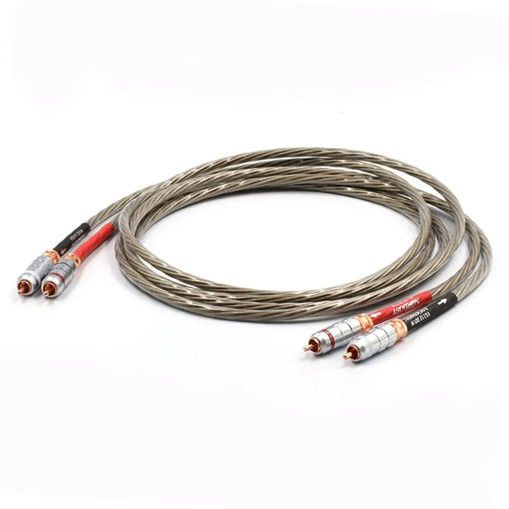 Preffair Odin 2 OCC Copper Silver Plated RCA Interconnect Cable RCA to RCA Audio Cable Analogue Cable phono Cable For CD AMP