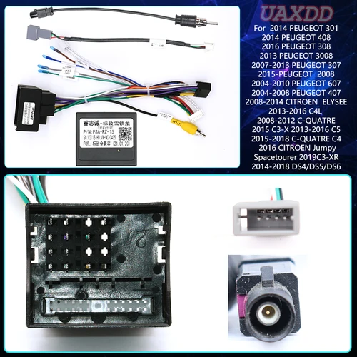 Para PEUGEOT 301 408 308 3008 307 2008 607 407CITROEN ELYSEE C4L C-QUATRE C3-X 2013-2016 C5 C4 Jumpy Spacetourer C3-XR DS4DS5DS6