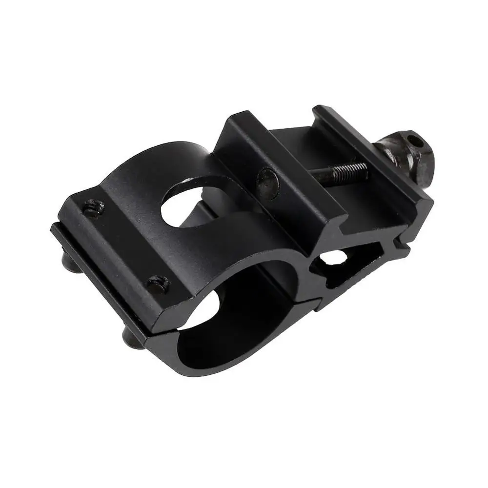 New Airsoft Ring Rail Mount Offset Ring Side Gun Torch Mount For Flashlight Laser / Rifle Scope Mount Fit 20mm Rail HT2-0002