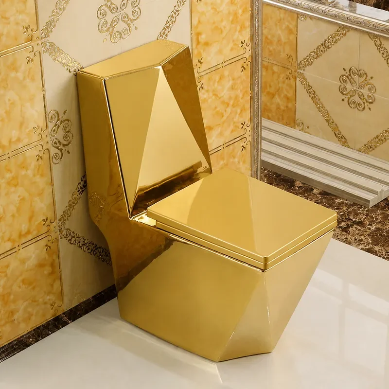 Gold Electroplated Ceramic Toilet Deodorizer for Bathroom Odor Removal Export to Middle East India Pakistan Vietnam