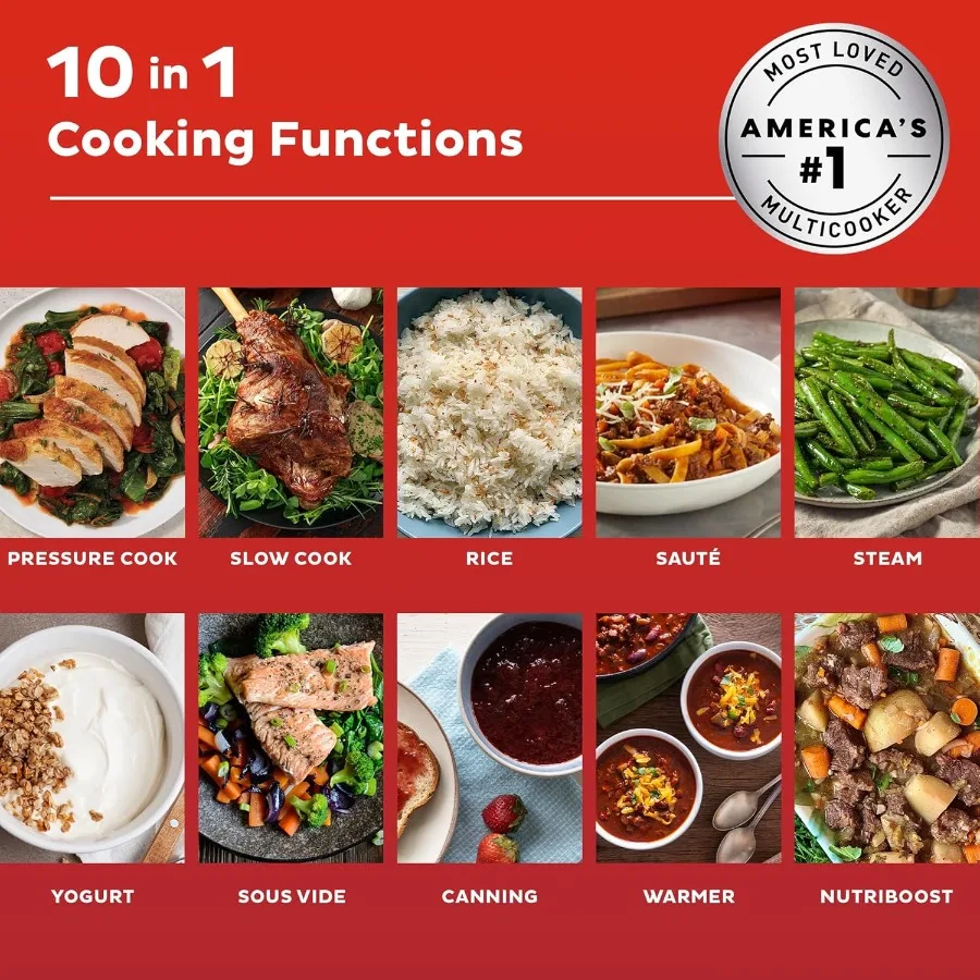 Panela de pressão Pro Plus WiFi Smart 10 em 1 para cozinha doméstica: cozinha multifuncional com integração de aplicativos acima de 800 receitas ideais