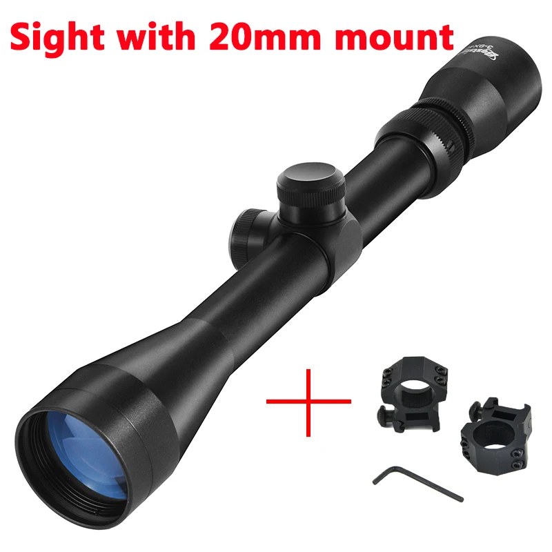 3-9X40 Jachtgeweerlens met draadloze afstandsmeter, richtkruis voor kruisboog, Mil Dot richtkruis, optische vizieren