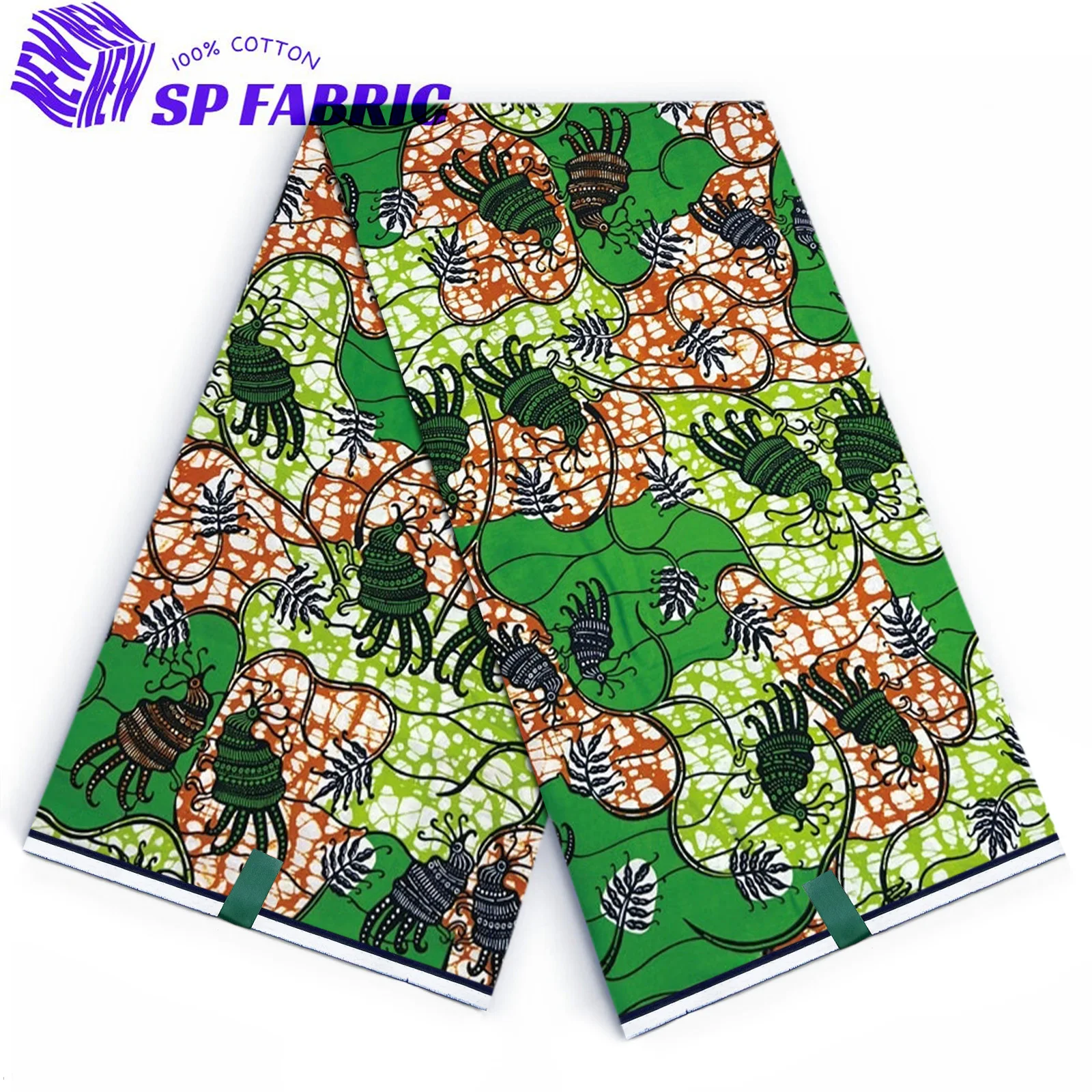 

Новый стиль, африканская ткань с восковым принтом, 6 ярдов, высококачественная хлопковая ткань Анкара для шитья свадебной одежды, вечерние подарки