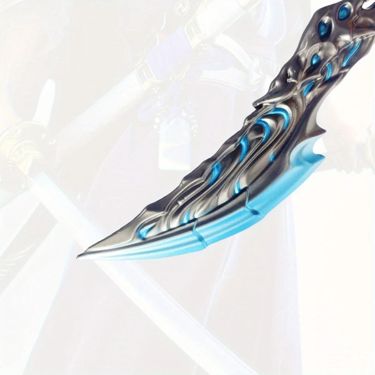 Valorant – épée Katana en métal flamme de 6.3 pouces, couteau Ninja, sabre Katana japonais, sabre de samouraï Original, accessoires de Cosplay, jouet accessoire