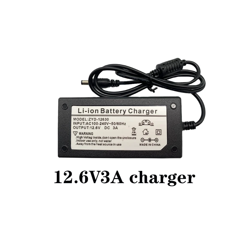 12.6V 1A 2A 3A 18650 Lithium Battery Charger For 12V 3Series Li-ion Battery Polymer rechargeable Battery Pack Smart Charger