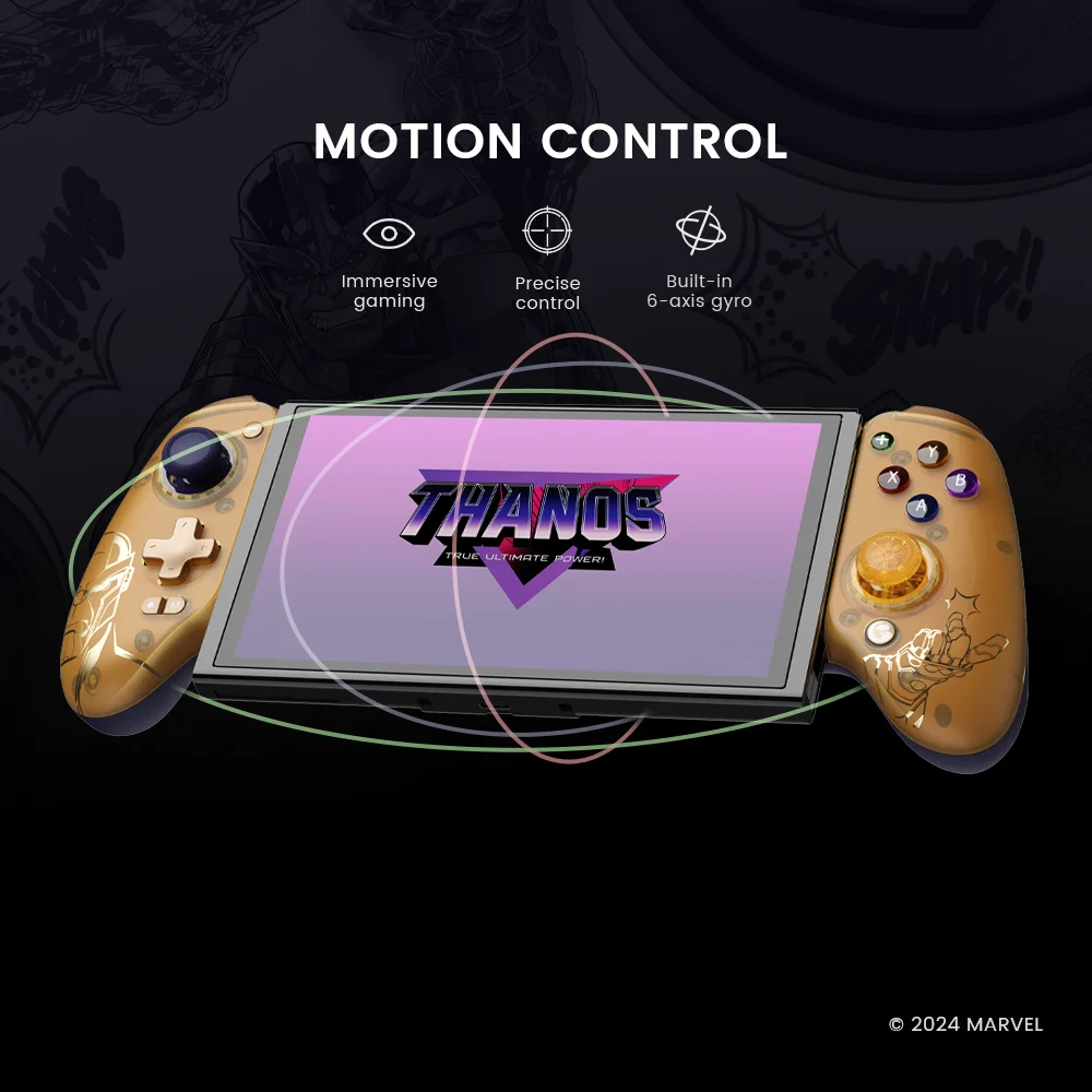 لوحة ألعاب جديدة GameSir G8 Plus بلوتوث إصدار محدود من Marvel Thanos وحدة تحكم ألعاب الهاتف المحمول بتأثير القاعة عصا التحكم للتبديل PC