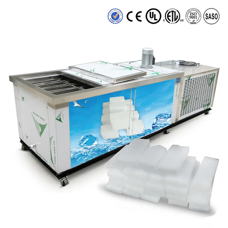 1000KG/Day Ice Block Making Machine Industrial Stainless Steel  Ice Block Machine Ice Cube Maker for Sale