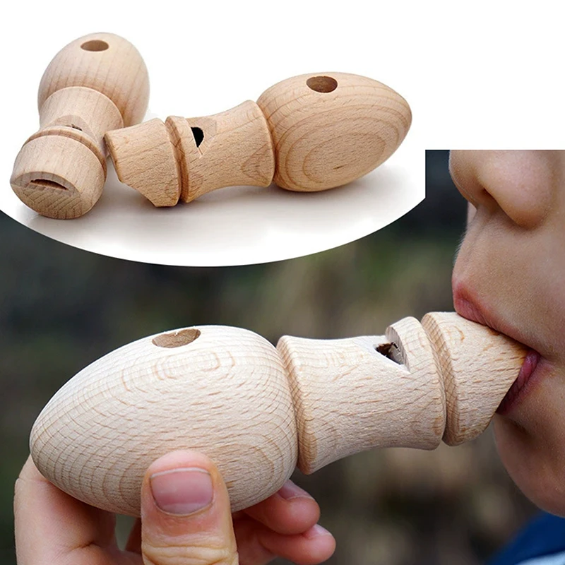 Birdcaller Wooden Bird Whistle For Kids Musical Instrument Toys Montessori Early Learning Party Favors Boys Girls Best Gifts