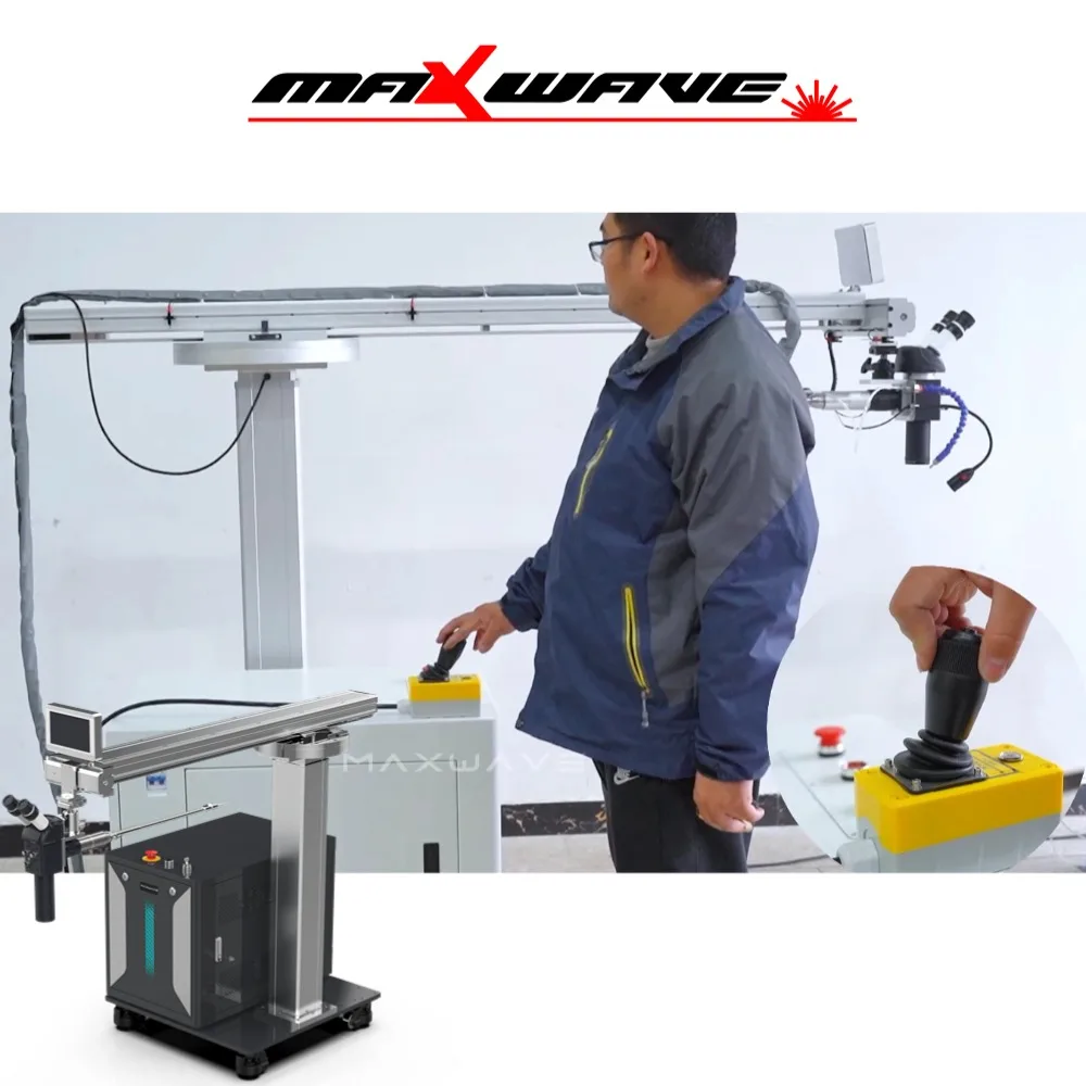 Advanced Air Cooling QCW Laser Welder 200W - Faster Speed than YAG, XYZ Electric Control, Minimal Maintenance for Workshop Use