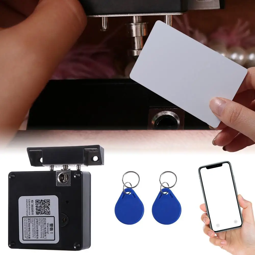 

Electronic Smart Drawer Lock Invisible Hidde IC card Sensor Cabinet Lock Easy To Install Safe Hidden Cabinet Lock Single Door
