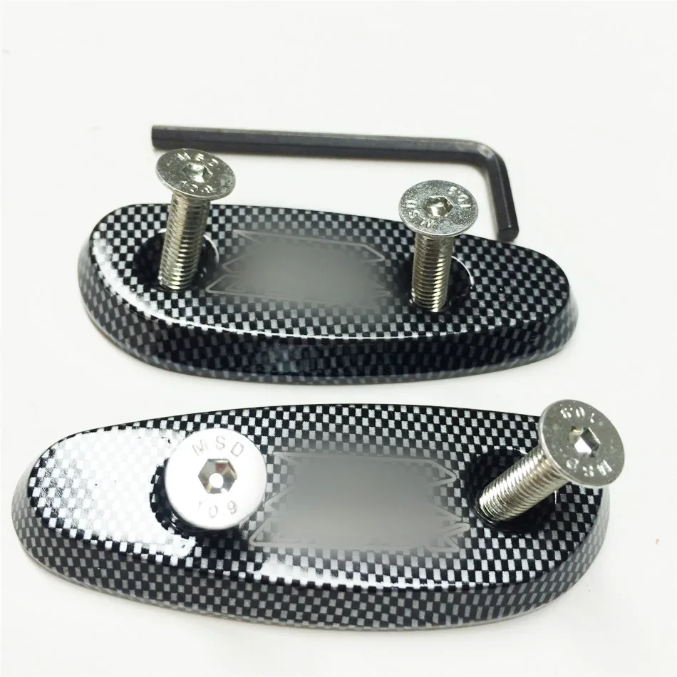 Motorcycle Parts Mirror Block Off Base Plate for Suzuki GSXR 600 750 1000 GSX-R 2001-2004 Carbon Fiber