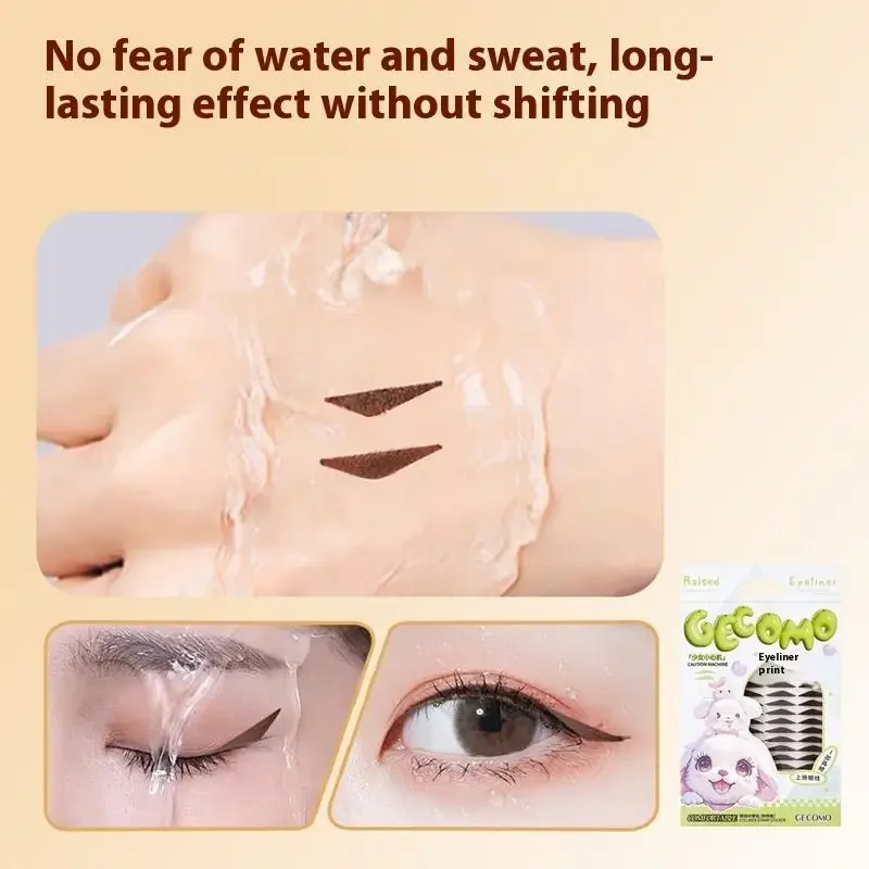 120Pcs Eyeliner Seal Sticker Water Resistant Sweat Resistant Fitting Swollen Eye Blister Adjusting Eye Eyeliner Patch