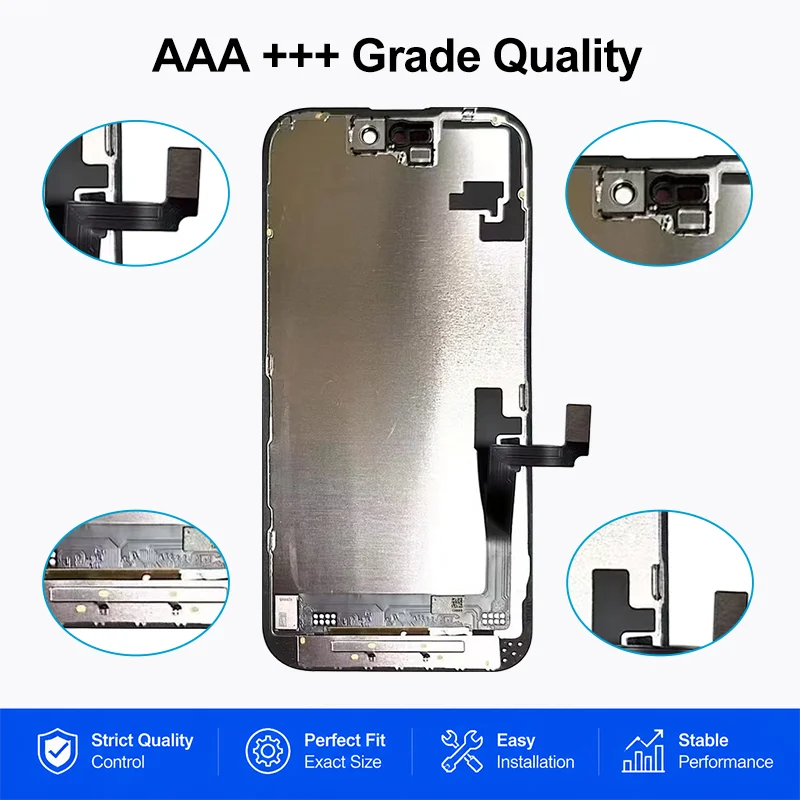INCELL LCD For iPhone X XR XS Max Display For iPhone 11 12 13 14 15 16 17 Pro Max LCD 12 Mini 14 Plus Screen Digitizer Assembly