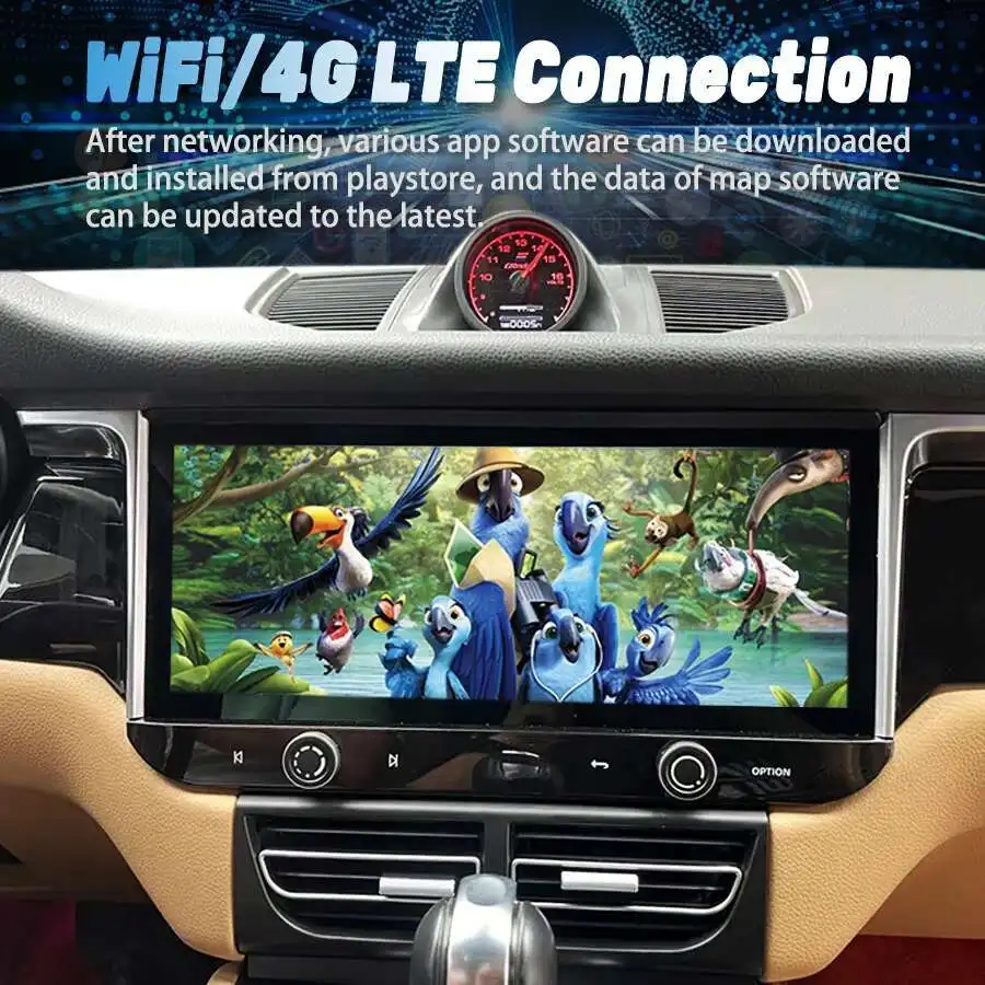

12.3"Car Multimedia Player HU For Porsche Macan Android 2011-2017 CarPlay GPS Navigation 8G 256GB 4G WiFi Bluetooth Car Radio