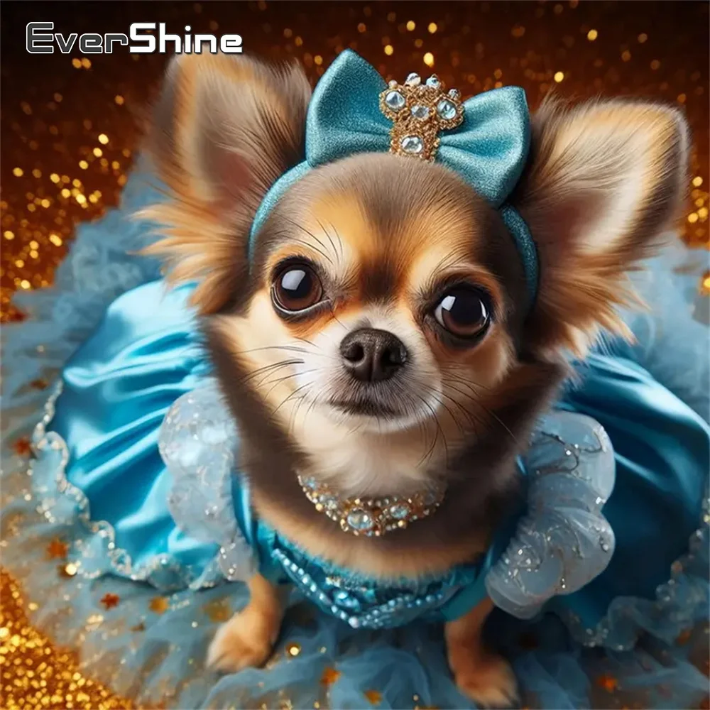 

Evershine собака алмазная вышивка животное DIY мозаичный узор для взрослых начинающих алмазная живопись ремесленный комплект украшение дома