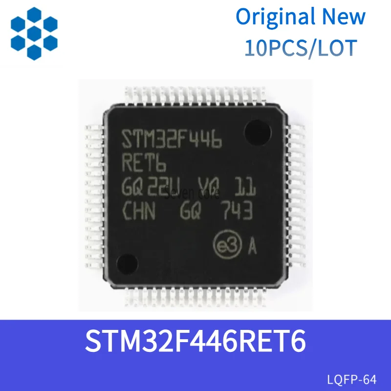 

Оригинальный новый 10 шт./лот STM32F446RET6 LQFP-64 ARM Cortex-M4 32-битный микроконтроллер MCU