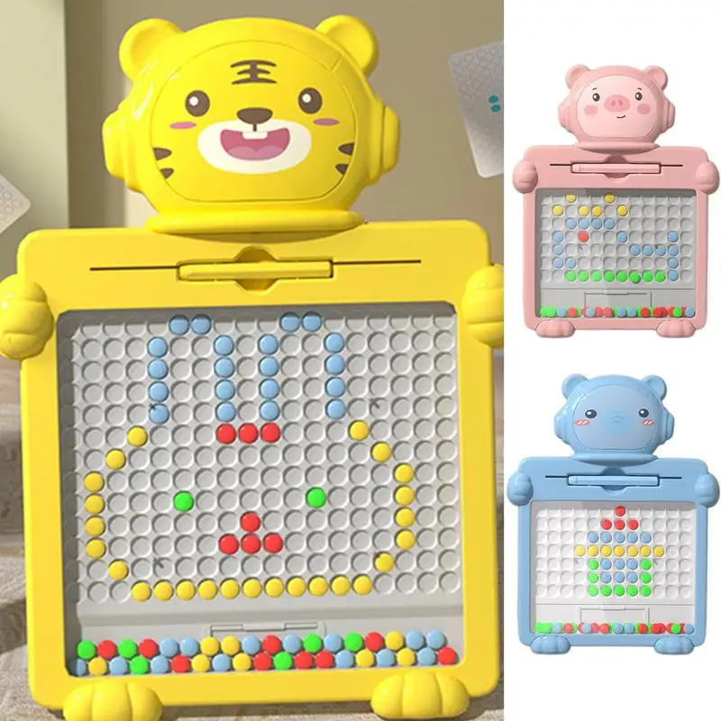 

Доска для рисования с магнитными бусинами, 10 шт., двусторонняя