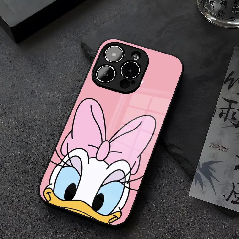 Disney Donald Duck Phone Case Tempered Glass For iPhone 14 13 16 12 15 11 Pro XS Max Plus Mini SE2020 Coque