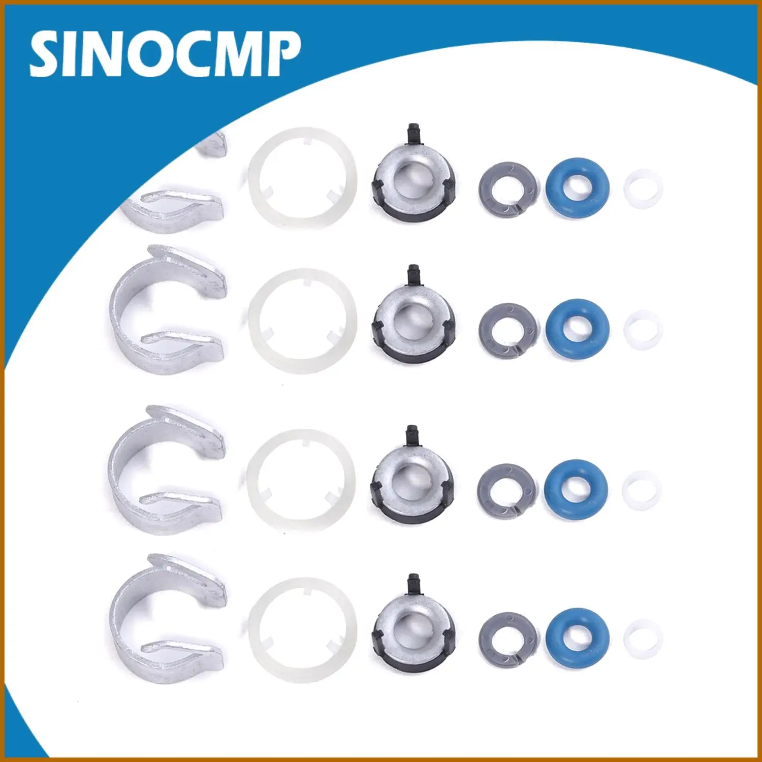 

Комплект уплотнительных колец топливной форсунки 4 шт. для нескольких автомобилей Audi Volkswagen, покрытия 2012-2018 A3 A4 A5 A6 A7 Q3 Q5 TT VW Jetta Golf