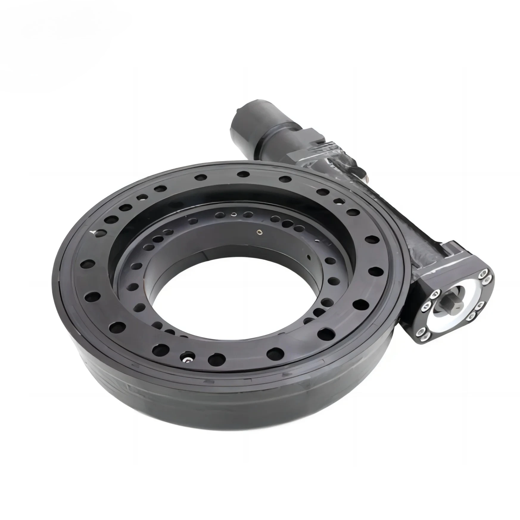 #Luoyang JW 17'' Worm Gear Slewing Bearing Ring WEA17 Slewing Drive With Motor for Rotation Equipment
