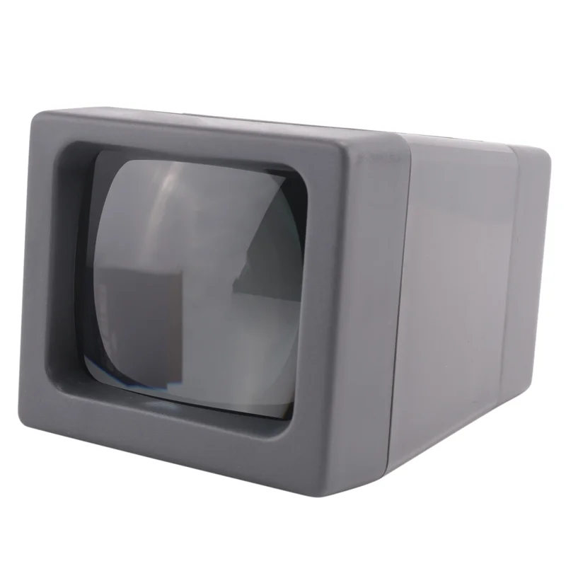Visor de corrediça e filme de 35mm, visualizador negativo, visualização iluminada por LED de mesa, ampliação 2X durável fácil de usar
