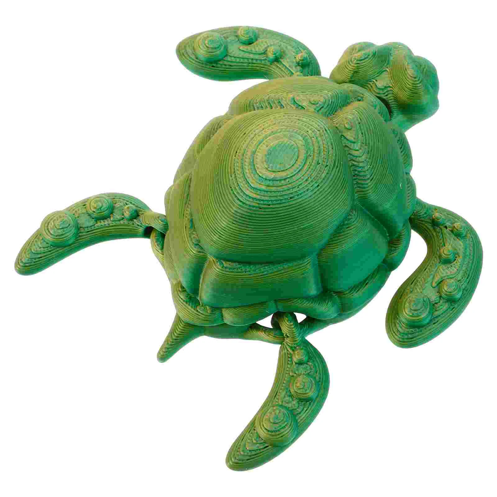 3D Printed Sea Turtle Model Movable Joints Realistic Toy Decorations Home Ocean Restaurant Party Statues Plastic