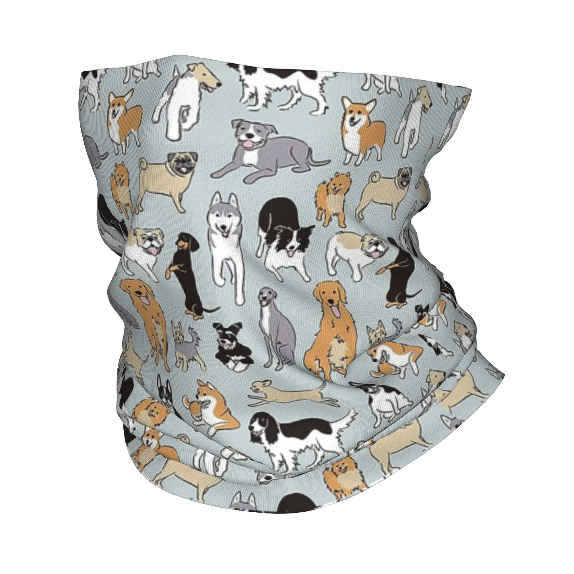 Border Collie Bandana Neck Cover Printed Mask Scarf Warm Balaclava Cycling Unisex Adult Breathable