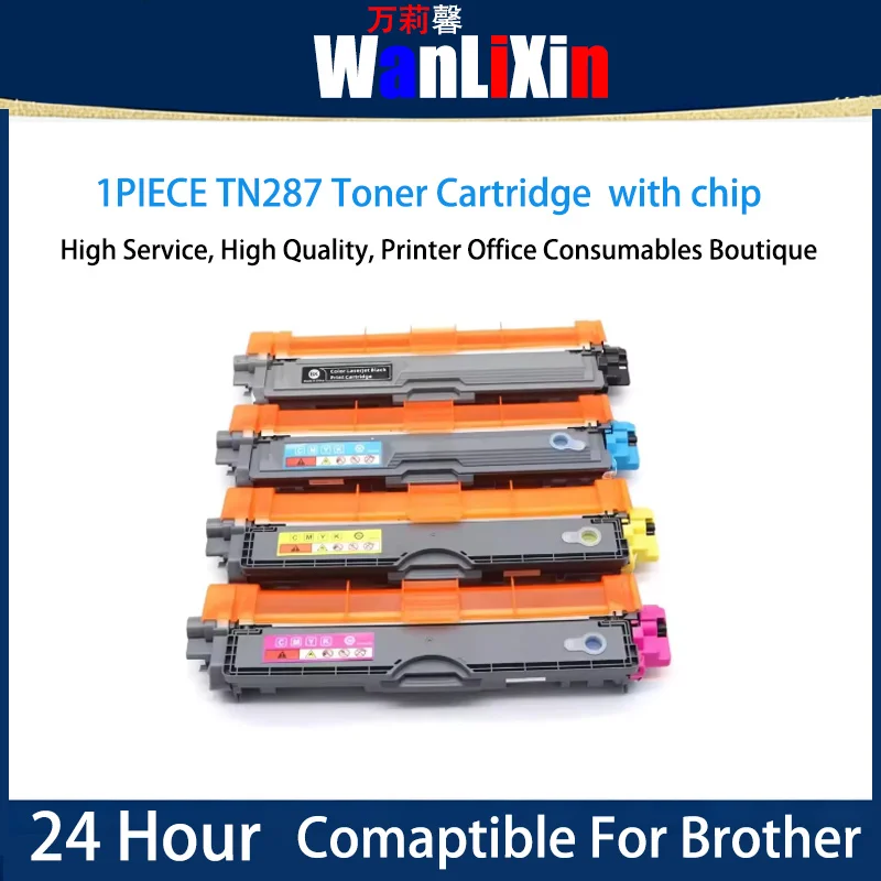 

1 шт. картридж с тонером TN287 с чипом, совместимый с принтерами Brother HL-3160CDW, 3190CDW, DCP-9030CN
