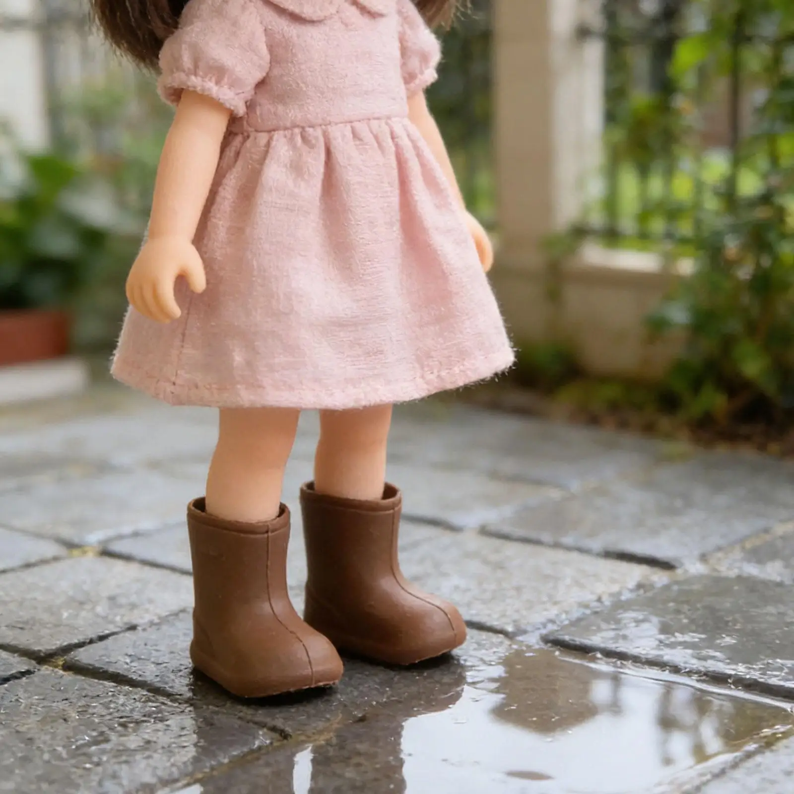 

Обувь для кукол, аксессуары для одежды ручной работы, стильные силиконовые аксессуары для кукол, водонепроницаемые миниатюрные сапоги для кукол Ob11 BJD.