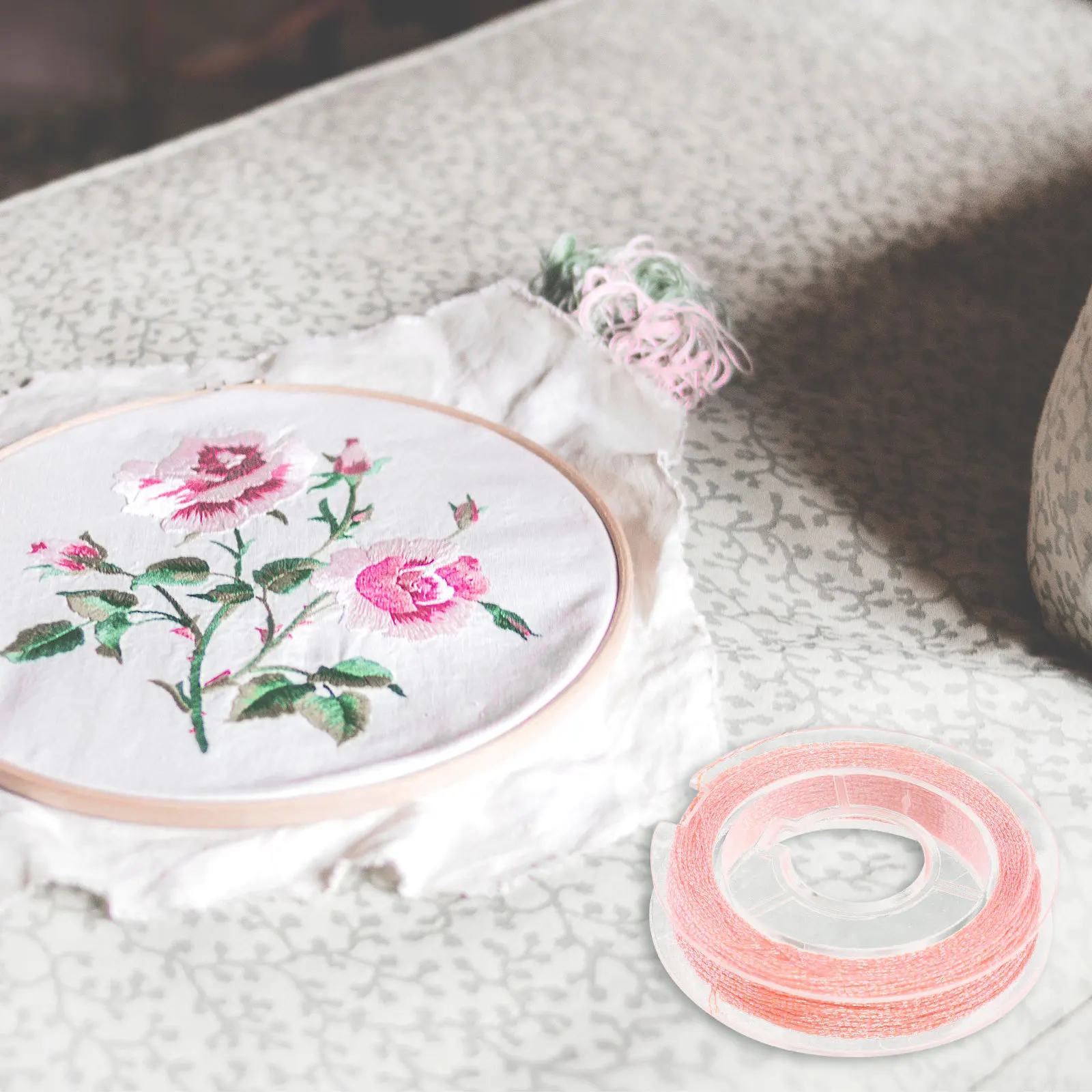 

12 Rolls Glow in The Dark Embroidery Thread Set Colorful Luminous Sewing Floss for Handcraft Cross Stitching Relaxing DIY Art