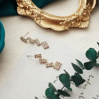 Zlatý retro fotorámeček na nehty šperky dekorace domácí dekorace fotografické pozadí focení foto rekvizity 12 nejlepší prodej mini fotorámečky - №9