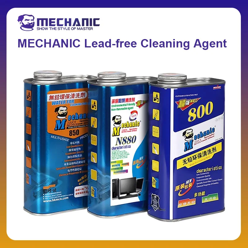 MECHANIC OFFICIAL High-efficiency lead-free Washing water Circuit Board Cleaner Agent Liquid For Mobile Phone Repair Cleaning