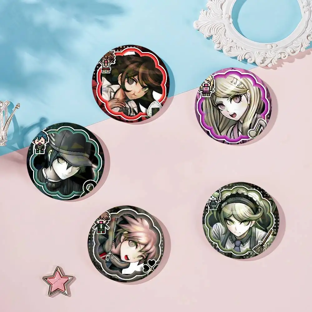 Game D-danganronpa cool Badge Set Glass Shine Brooches Lapel Backpack Costume Gifts Decoration birthday