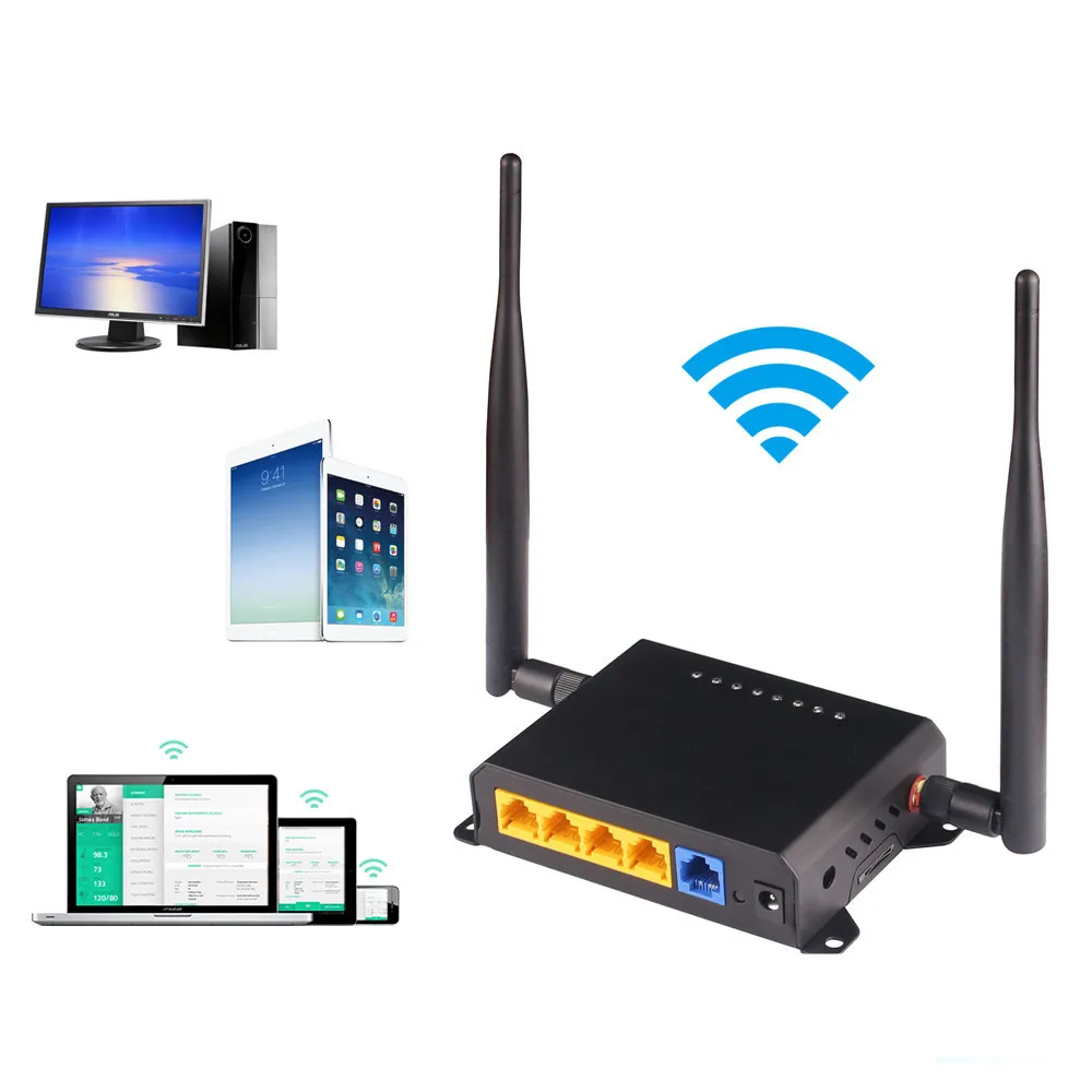 KuWFi Newest 300Mbps Wireless Router 2.4Ghz Long Range Wifi Repeater Wifi Extender Through Wall Openwrt Wifi Router Home Router