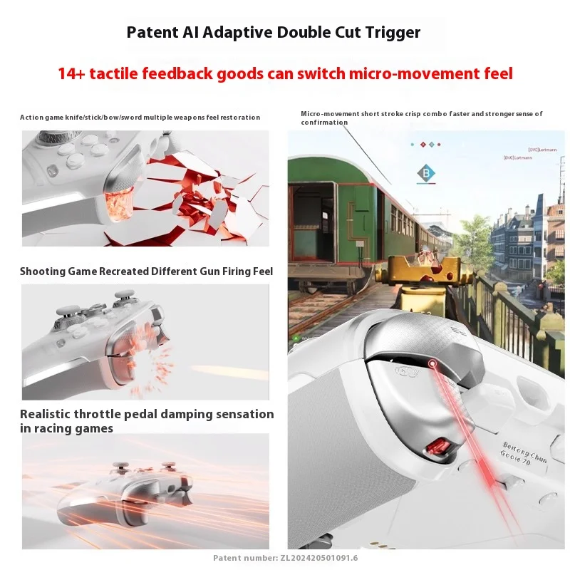 NEW BeTong KunPeng70 AI Wireless Games Controller Bluetooth Gampad Zeus Xbox Support PC/Switch/phone/TV Box/ipad Game Controller