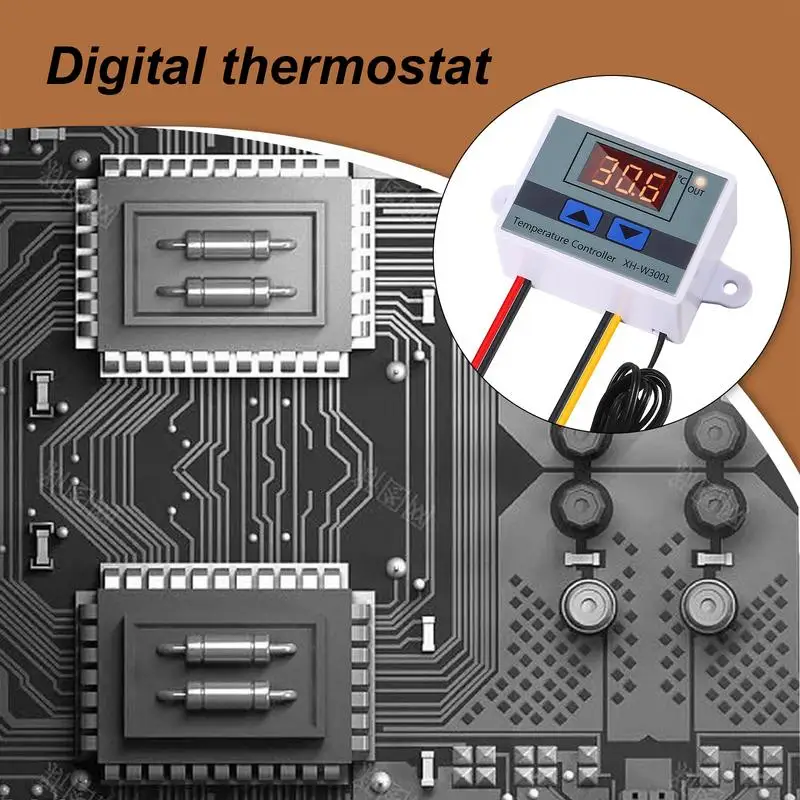 Mini controlador de temperatura digital 110v-220v 1500w termostato regulador de aquecimento controle de refrigeração sensor termorregulador