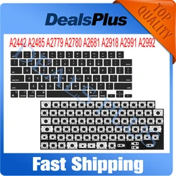 A2442 A2485 A2779 A2780 A2681 A2918 A2991 A2992 A3113 A3112 A3185 A3186 Keycaps+Hinges Replace For Macbook M1 M2 M3 M4 2022-2025