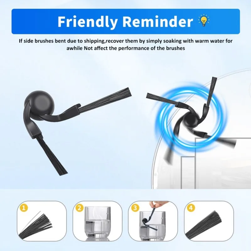 

A70Z Fafa】For Robot Vacuum S40/OV81 28Pcs Main Side Brush Hepa Filter Mop Cloth Replacement Parts For Vacuum Cleaner