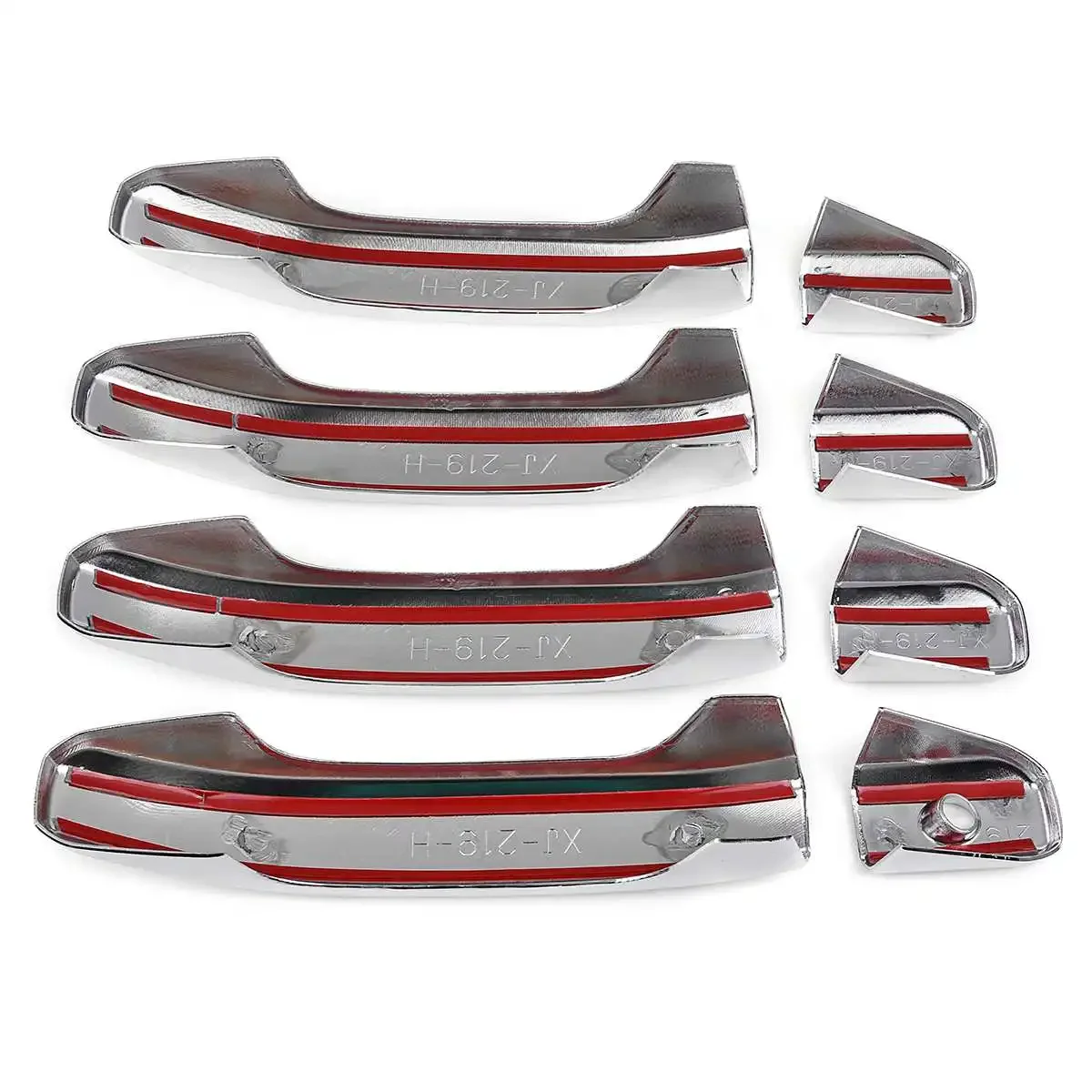 8pcs Set Car Exterior Door Handle Covers Chrome For Chevy Silverado 1500 2500 3500 for GMC 2014 2015 2016 2017 2018 2019